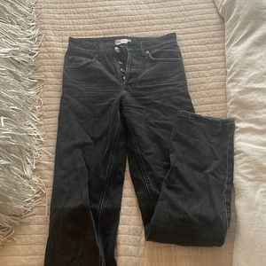 Black Zara straight leg jeans